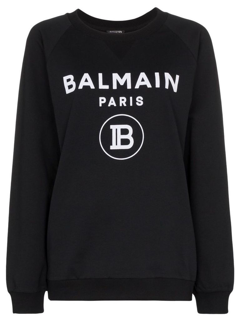 Balmain logo-print jumper - Black