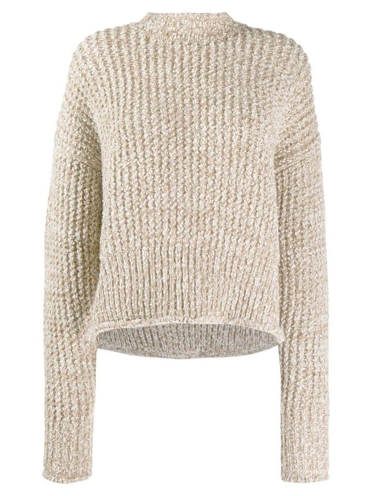 Jil Sander open-knit sweater - NEUTRALS
