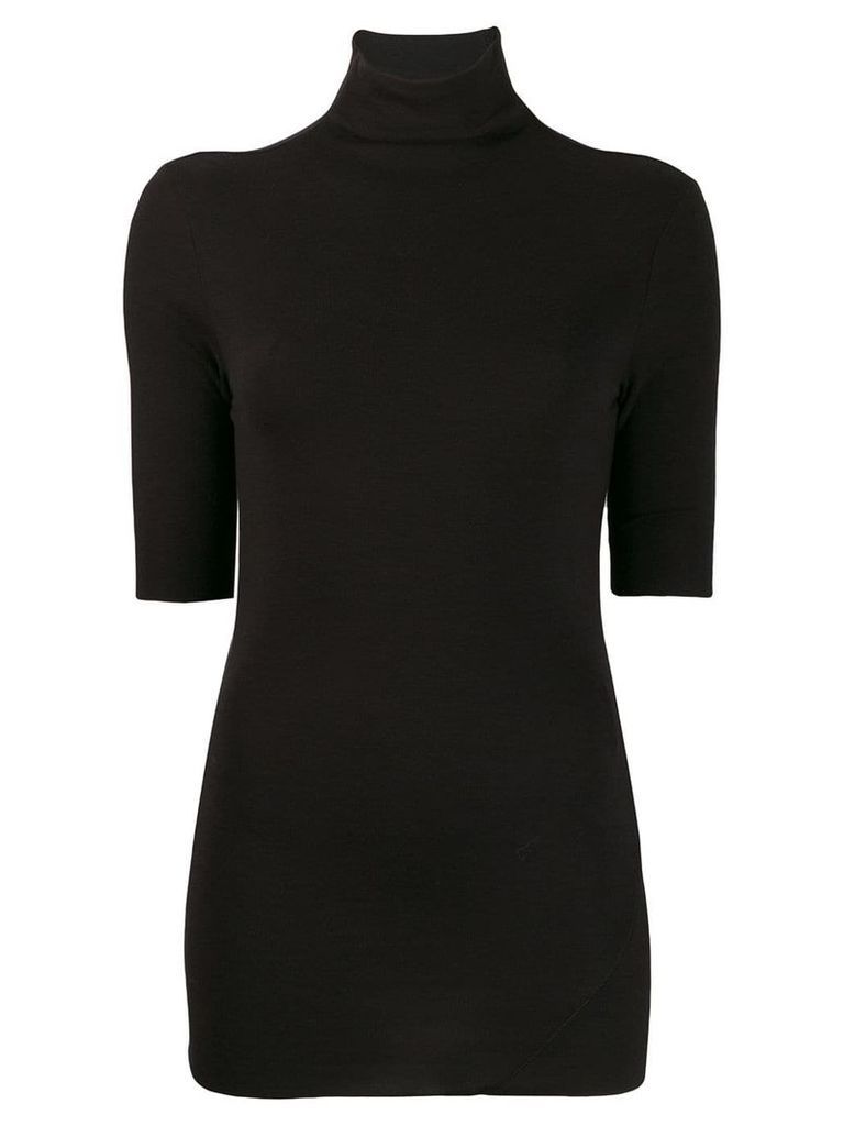 Thom Krom fitted mock neck top - Black