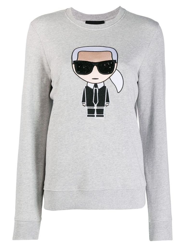 Karl Lagerfeld embroidered Karl sweatshirt - Grey