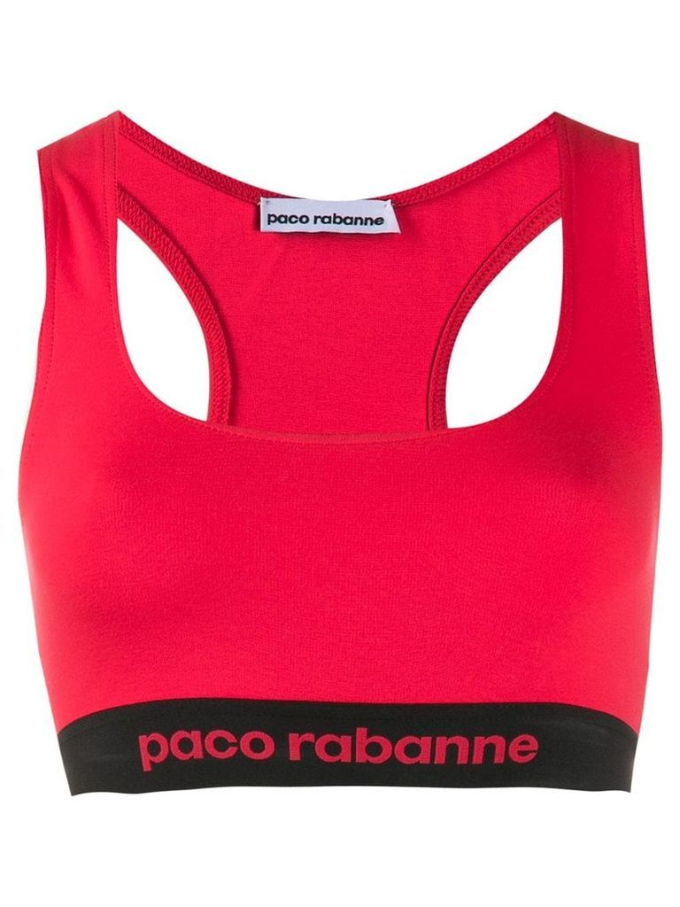Paco Rabanne racerback bra top - Red