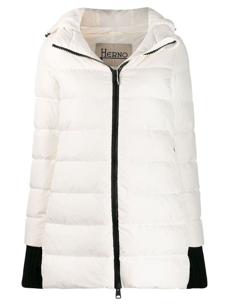 Herno hooded padded coat - White