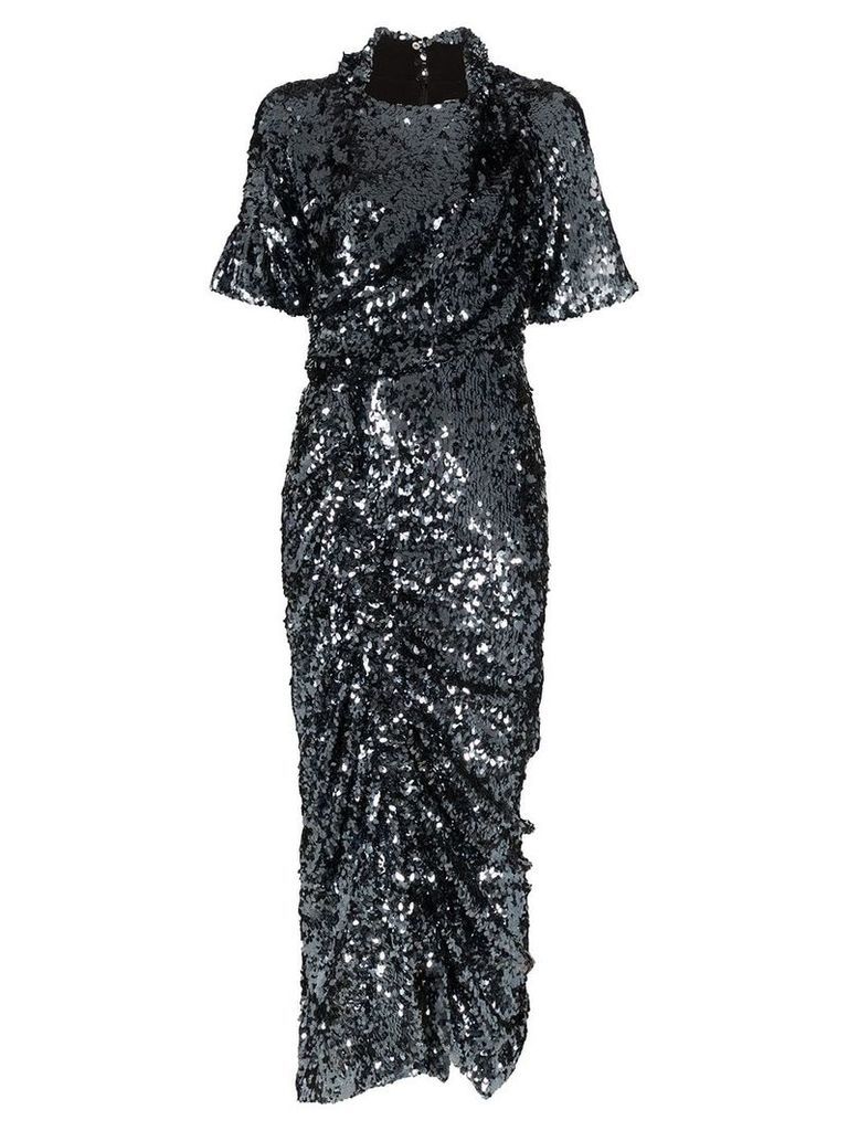 Preen By Thornton Bregazzi Sophia sequin-embellished ruched midi-dress