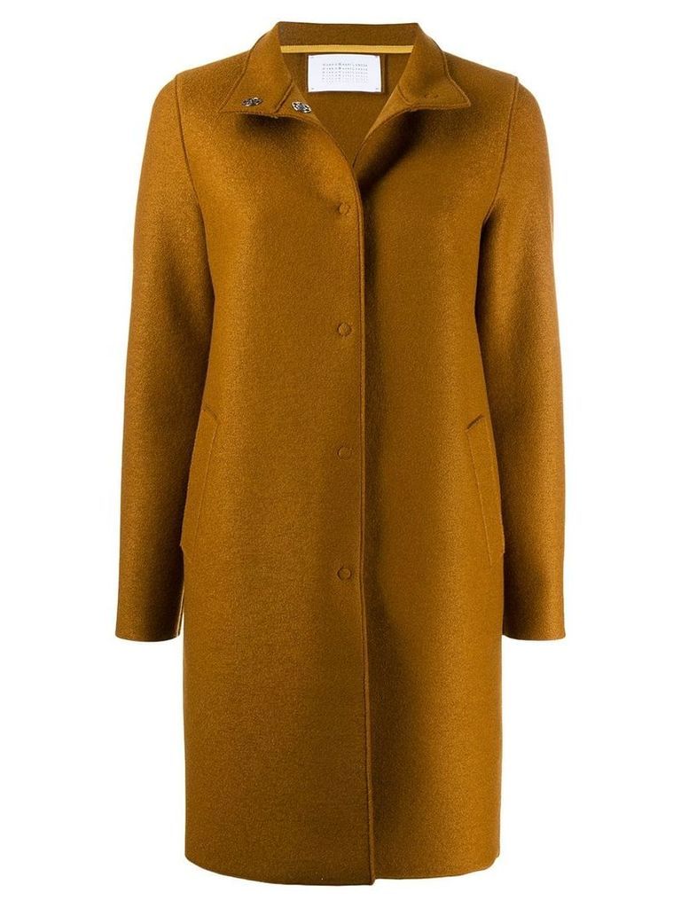 Harris Wharf London concealed front coat - Brown
