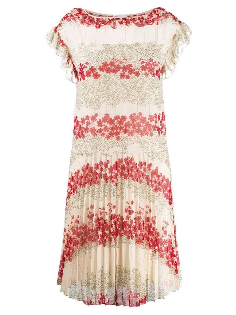 RedValentino floral print shift dress - White