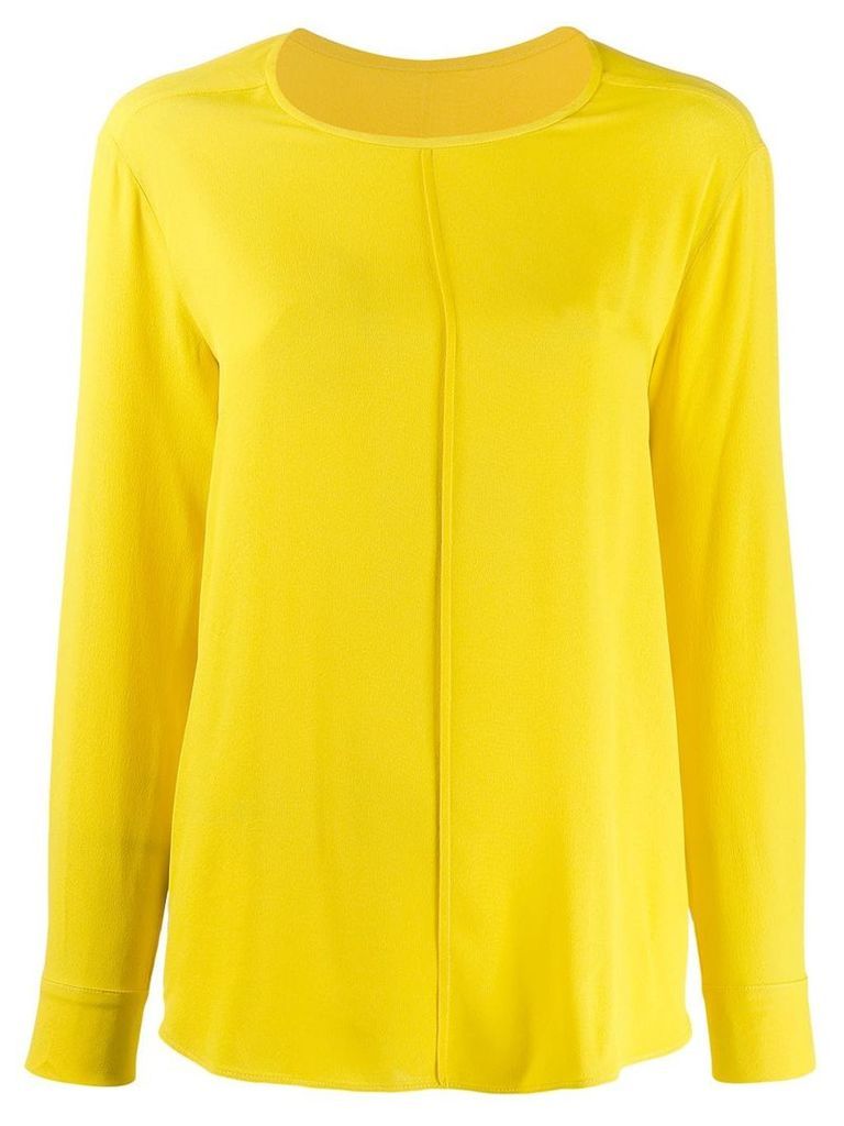 Tela round neck blouse - Yellow