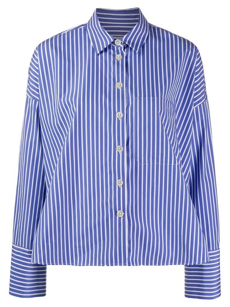 Odeeh casual pinstripe shirt - Blue