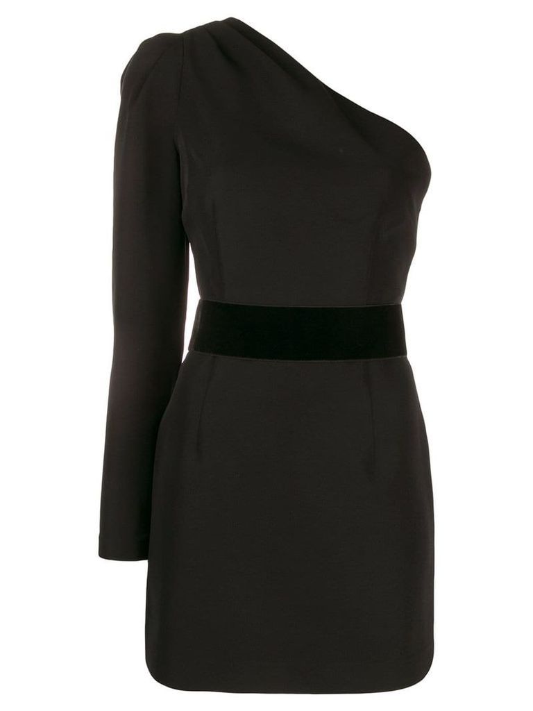 P.A.R.O.S.H. one shoulder dress - Black