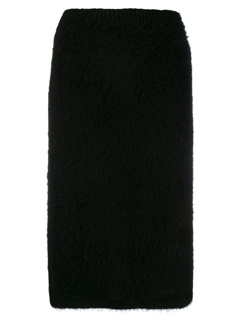 Versace midi knitted pencil skirt - Black