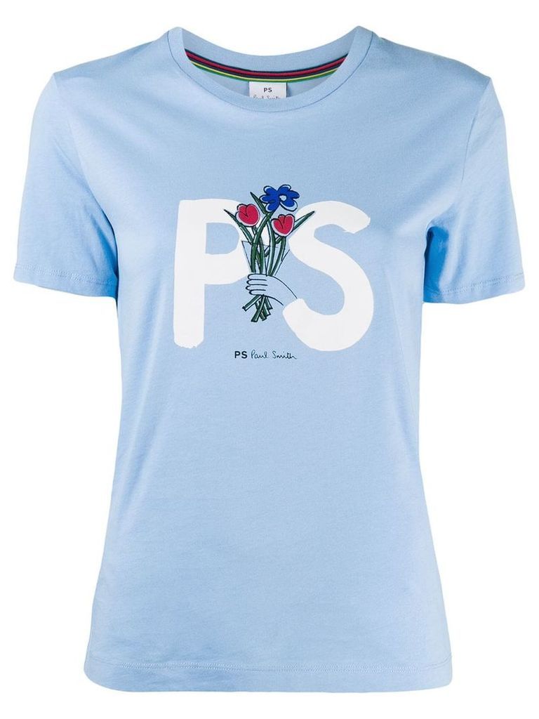 PS Paul Smith printed T-shirt - Blue