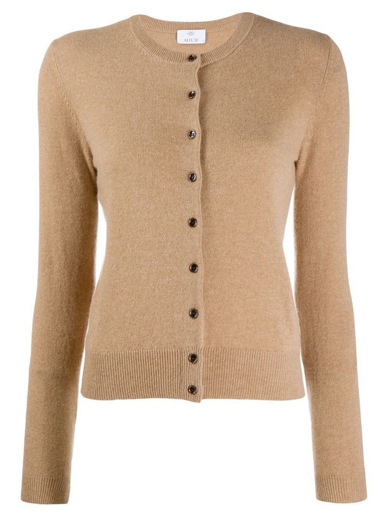 Allude fine knit cardigan - Brown