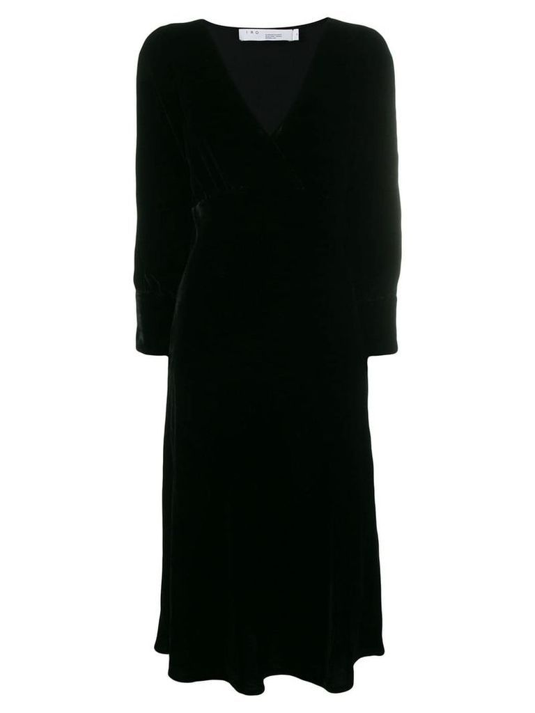 IRO v-neck midi dress - Black