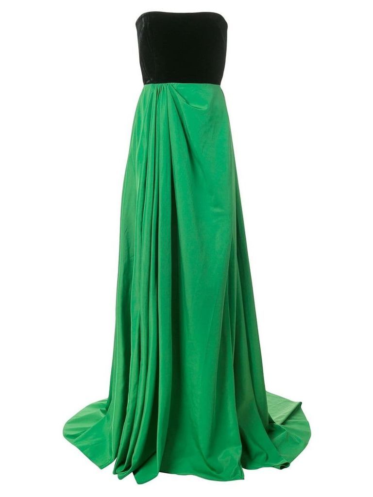 Alex Perry Dalton strapless gown - Green