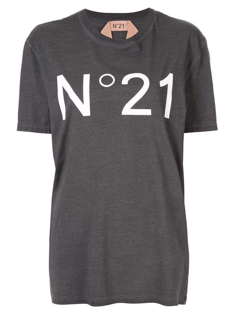 Nº21 logo print T-shirt - Grey