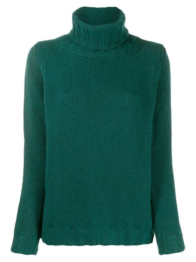 Incentive! Cashmere roll neck jumper - Green