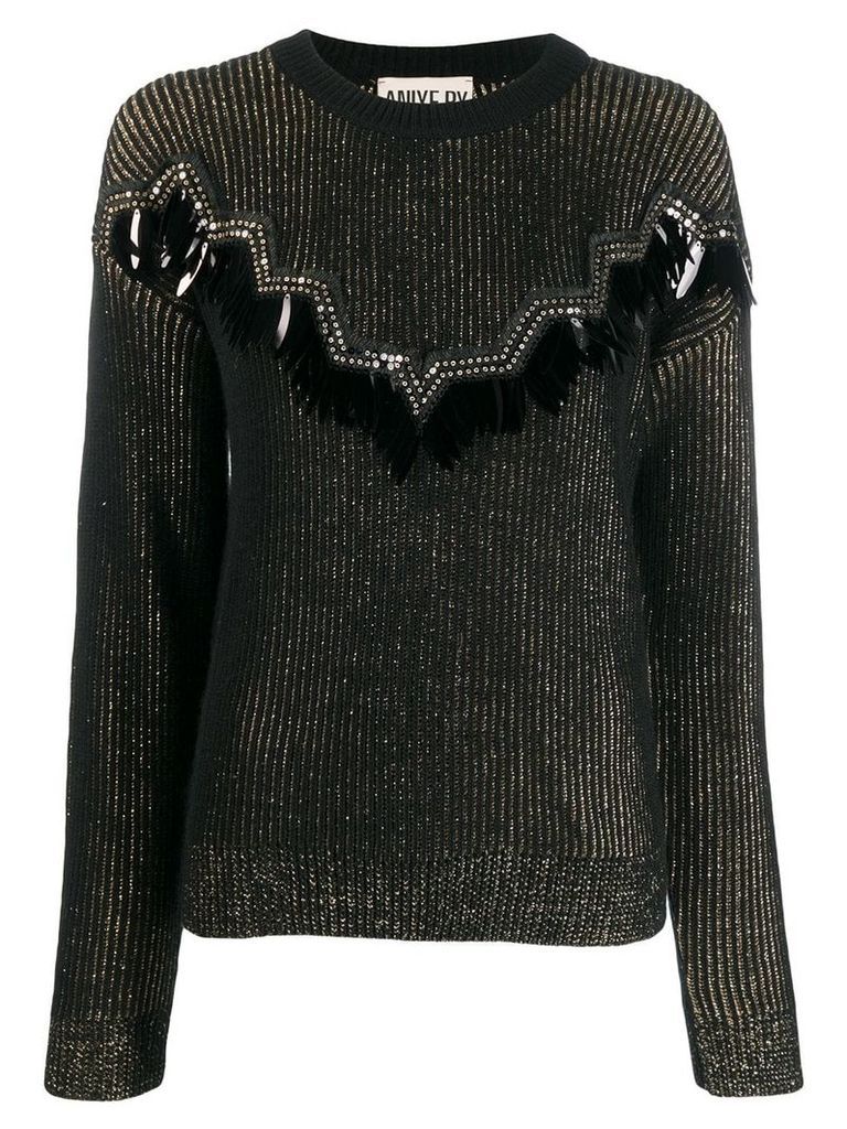 Aniye By embellished knit sweater - Black