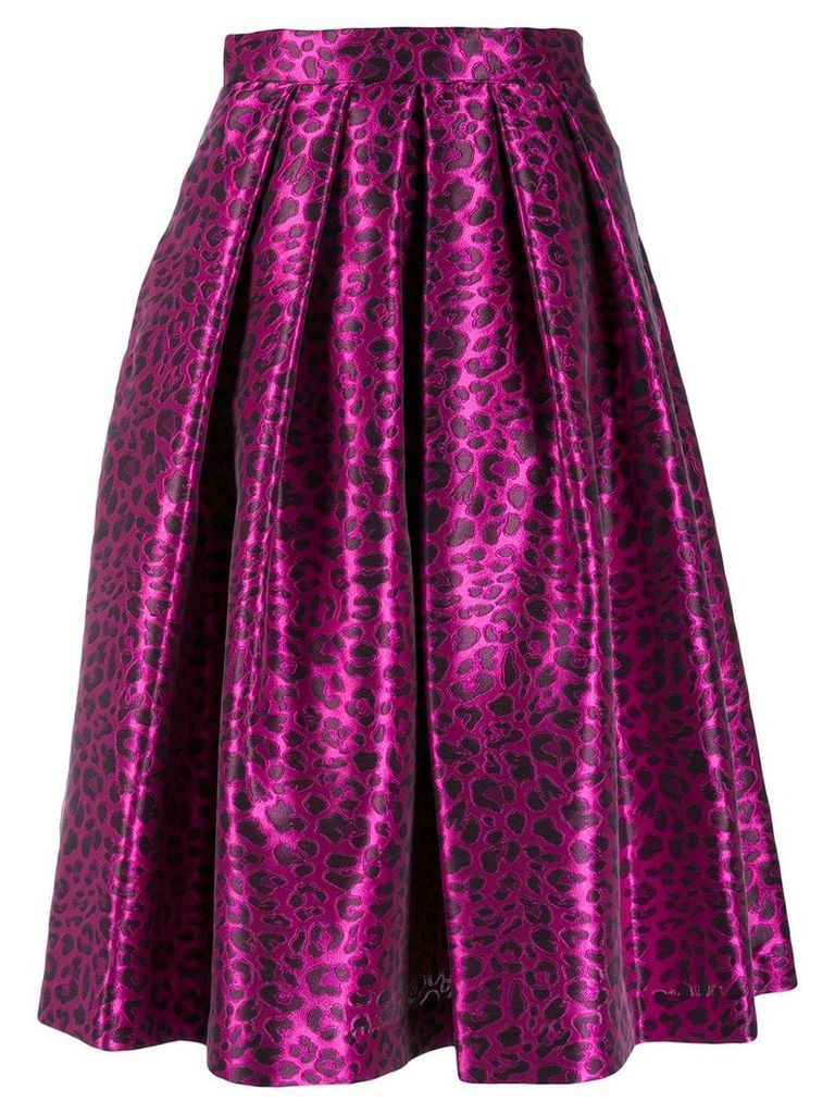Ultràchic leopard print midi skirt - PINK