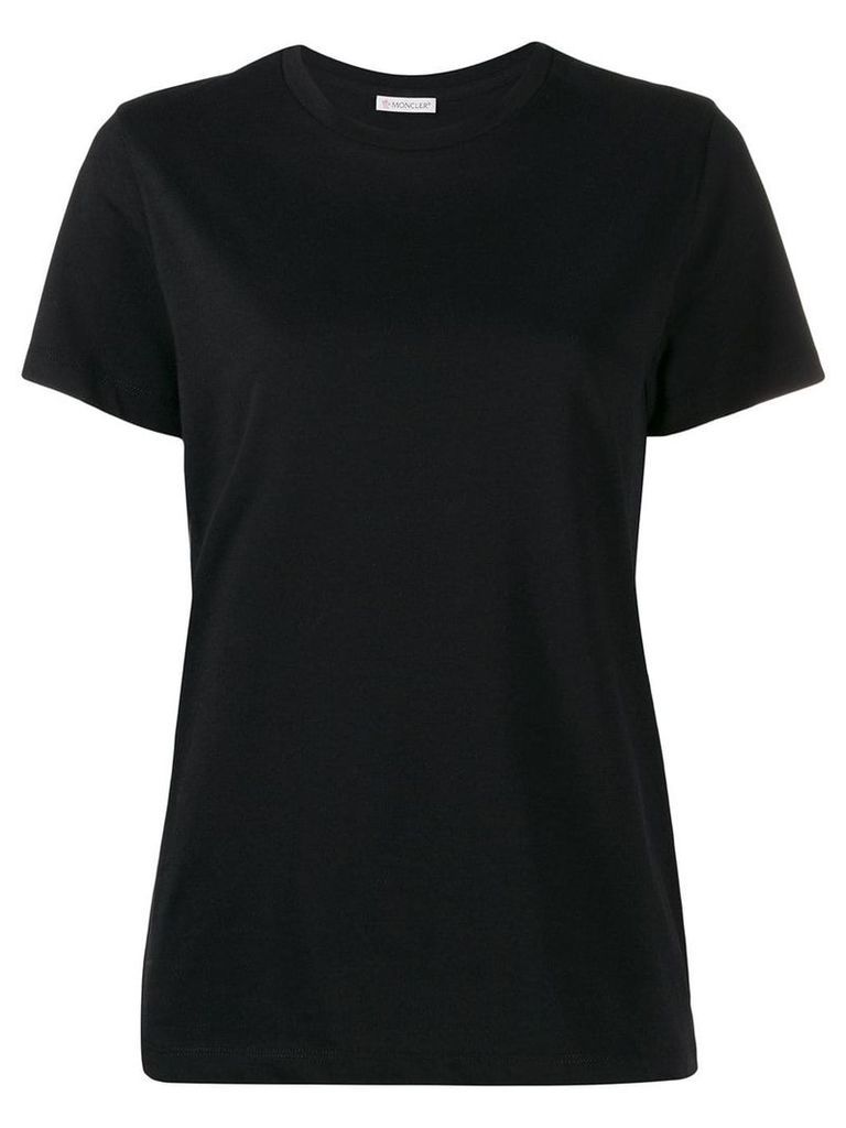 Moncler logo print T-shirt - Black