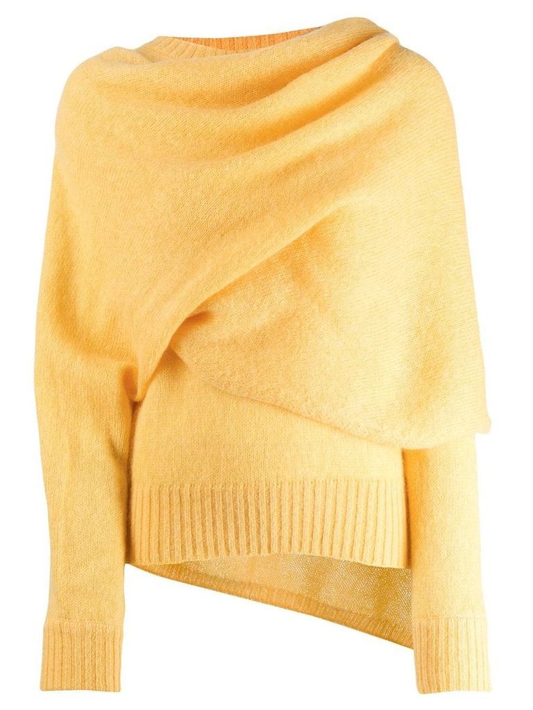 Rejina Pyo draped neck jumper - Yellow
