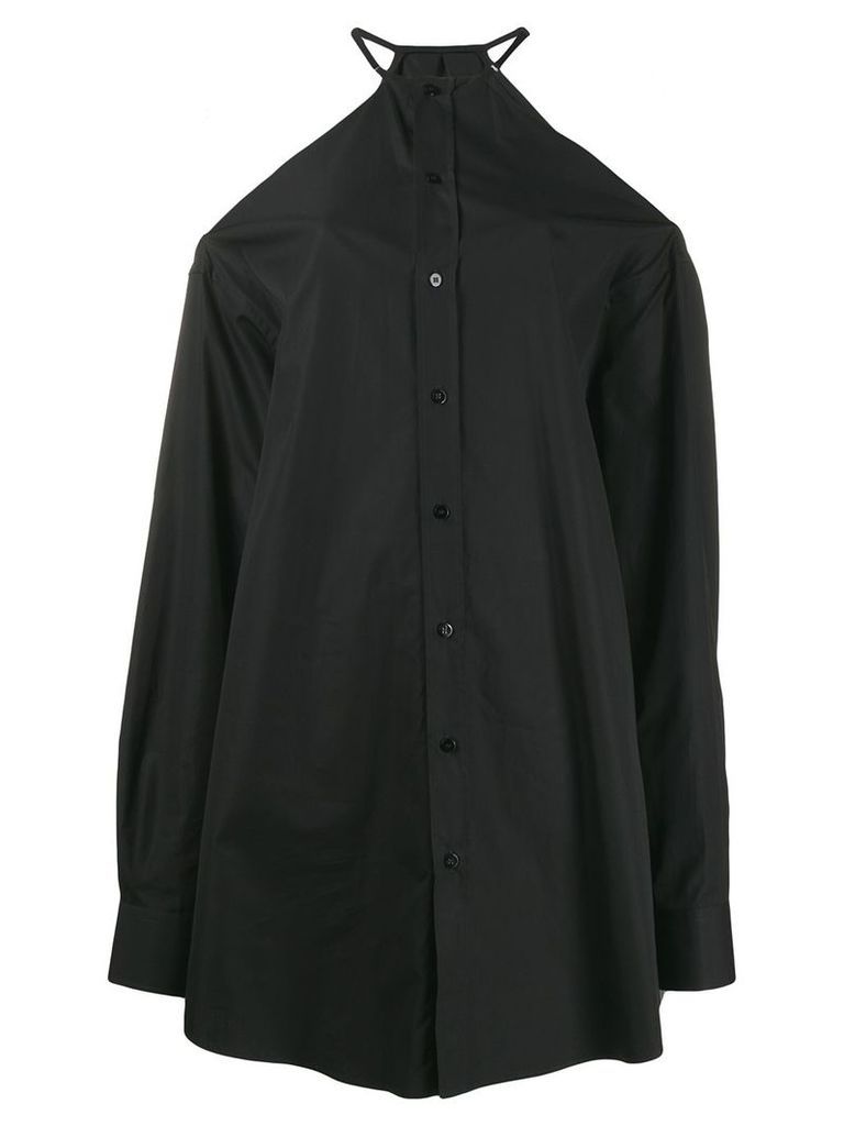 Maison Margiela cold shoulder shirt - Black