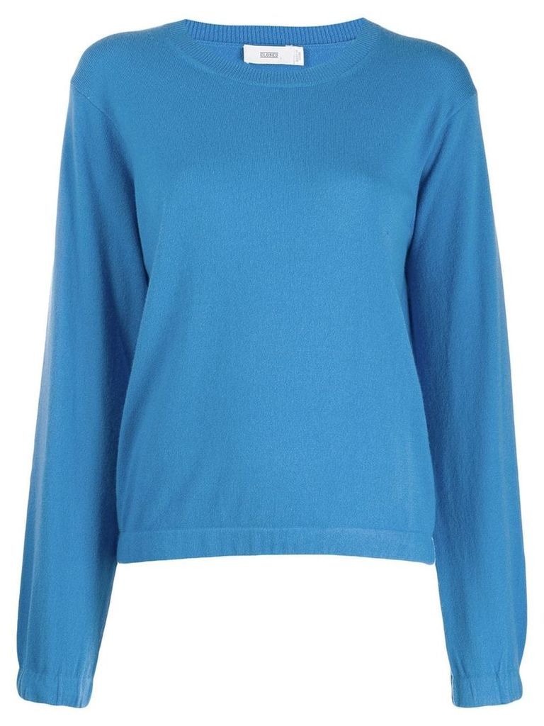 Closed knitted jumper - Blue