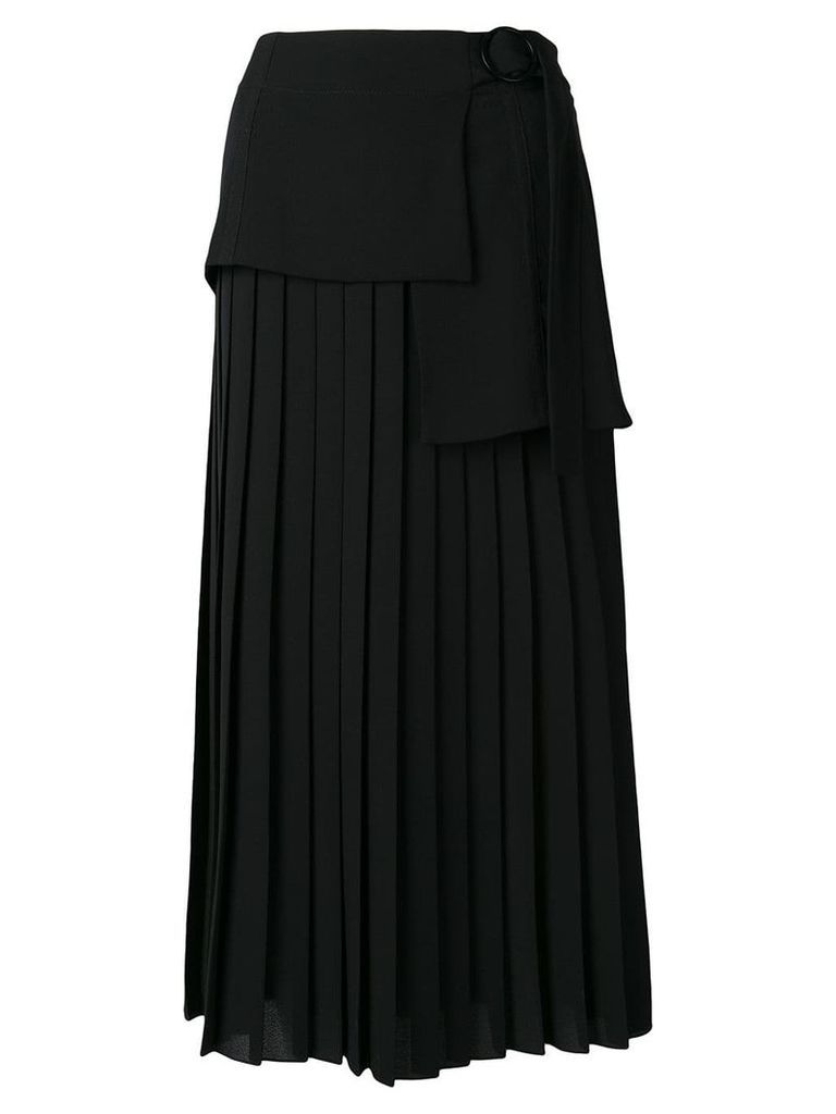 Victoria Victoria Beckham side tie pleated skirt - Black