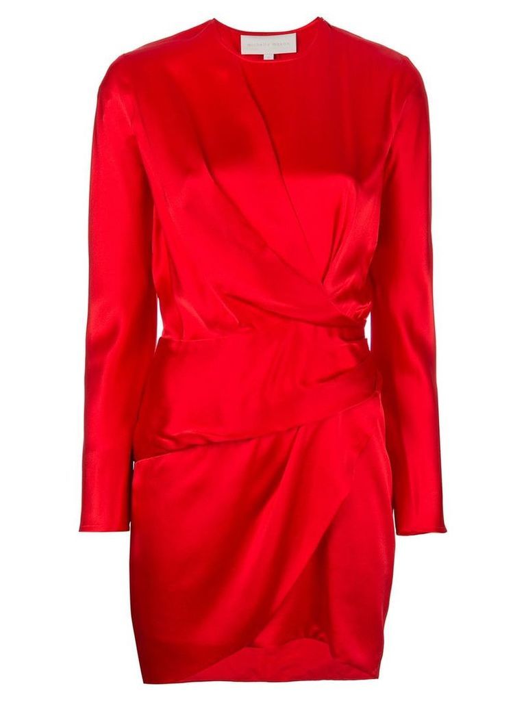Michelle Mason Origami mini dress - Red