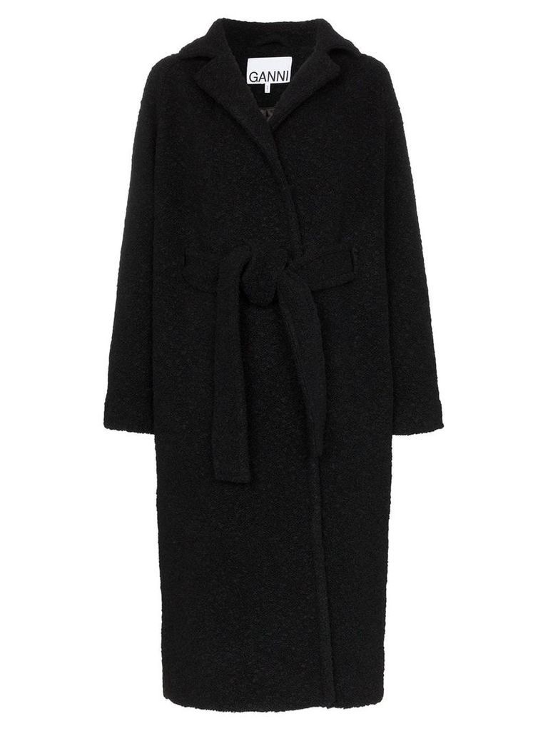 GANNI oversized coat - Black
