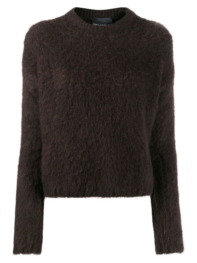 Erika Cavallini knitted jumper - Brown