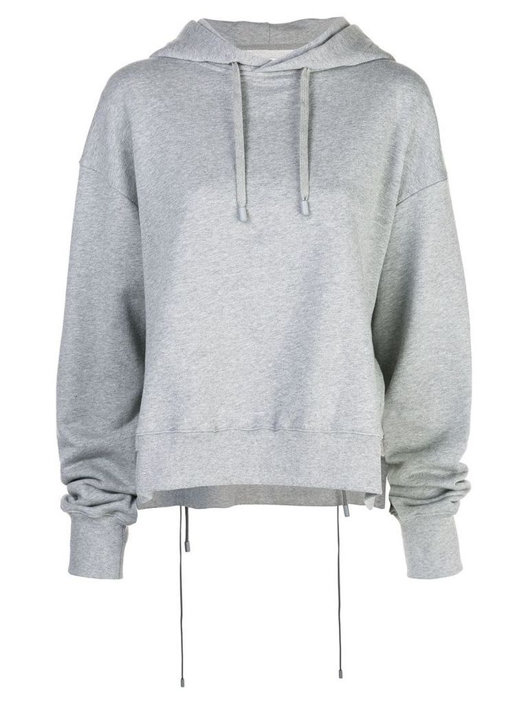 Maison Margiela drawstring back hoodie - Grey