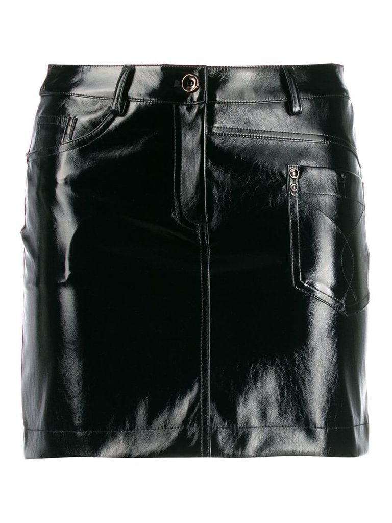 Patrizia Pepe textured mini skirt - Black