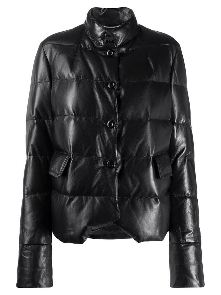 Ermanno Scervino padded high neck jacket - Black