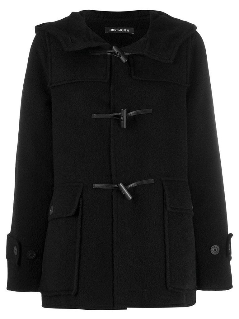 Iris Von Arnim hooded duffle coat - Black