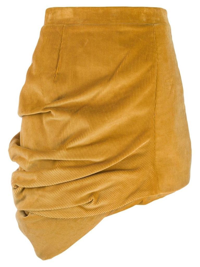 Y/Project corduroy asymmetric skirt - Yellow