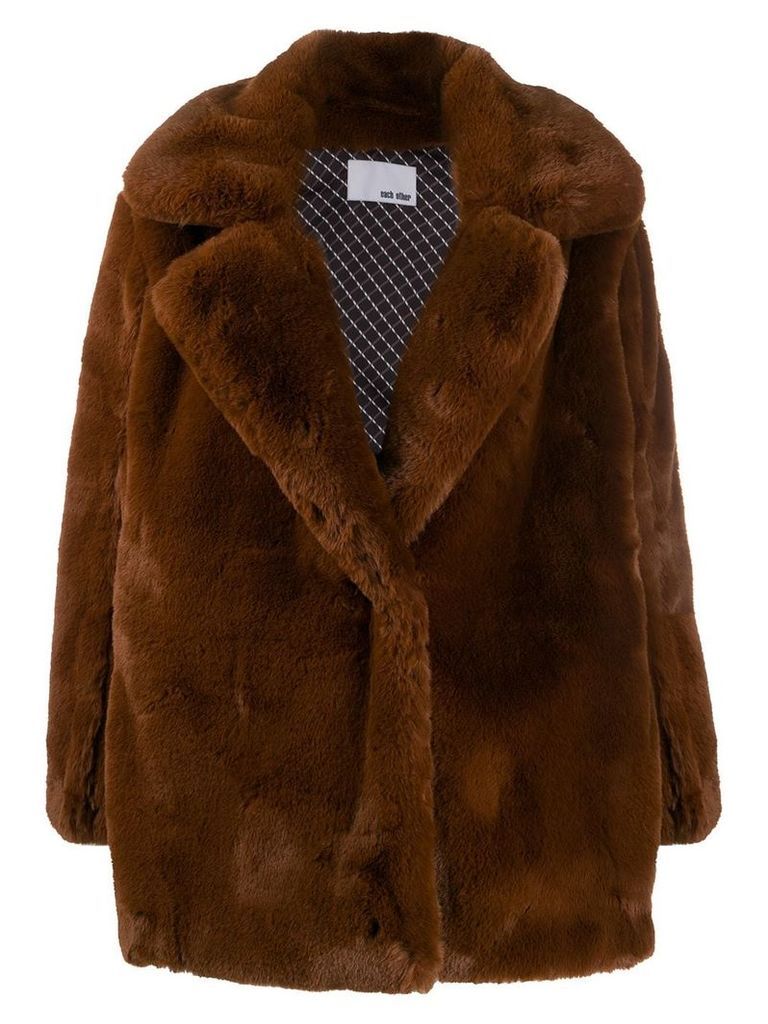 Each X Other vegan mink coat - Brown