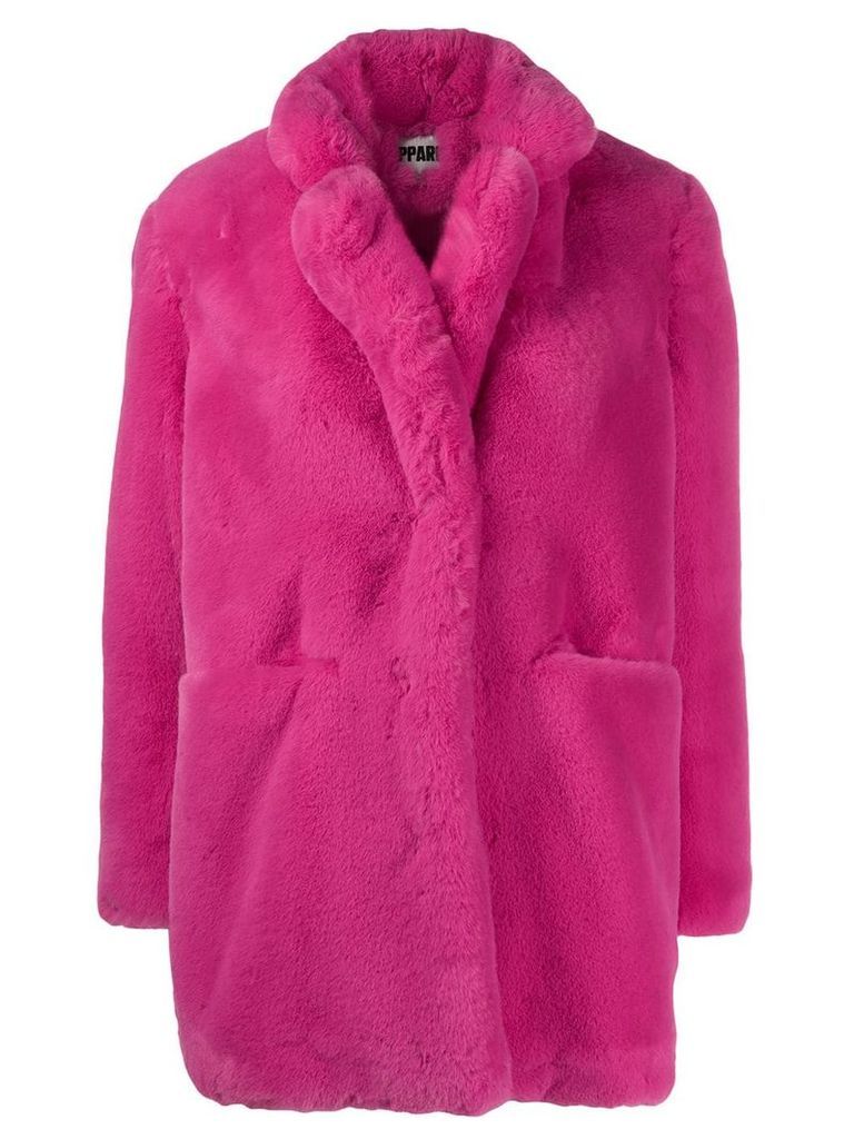 Apparis faux fur coat - Pink