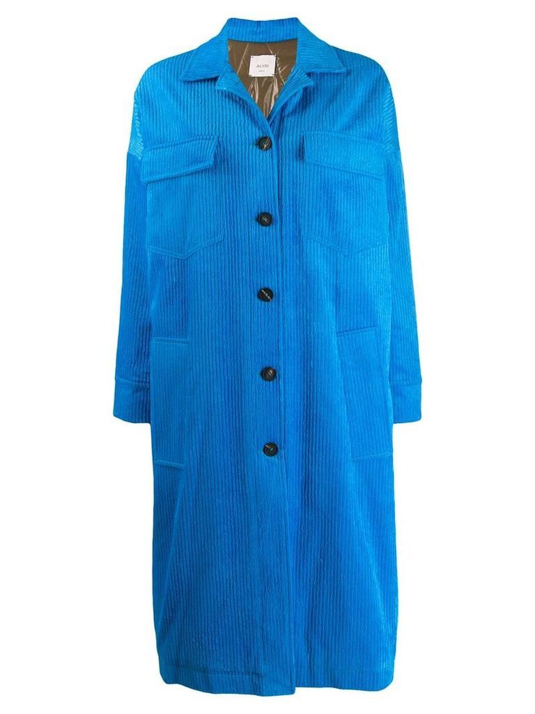 Alysi padded corduroy coat - Blue