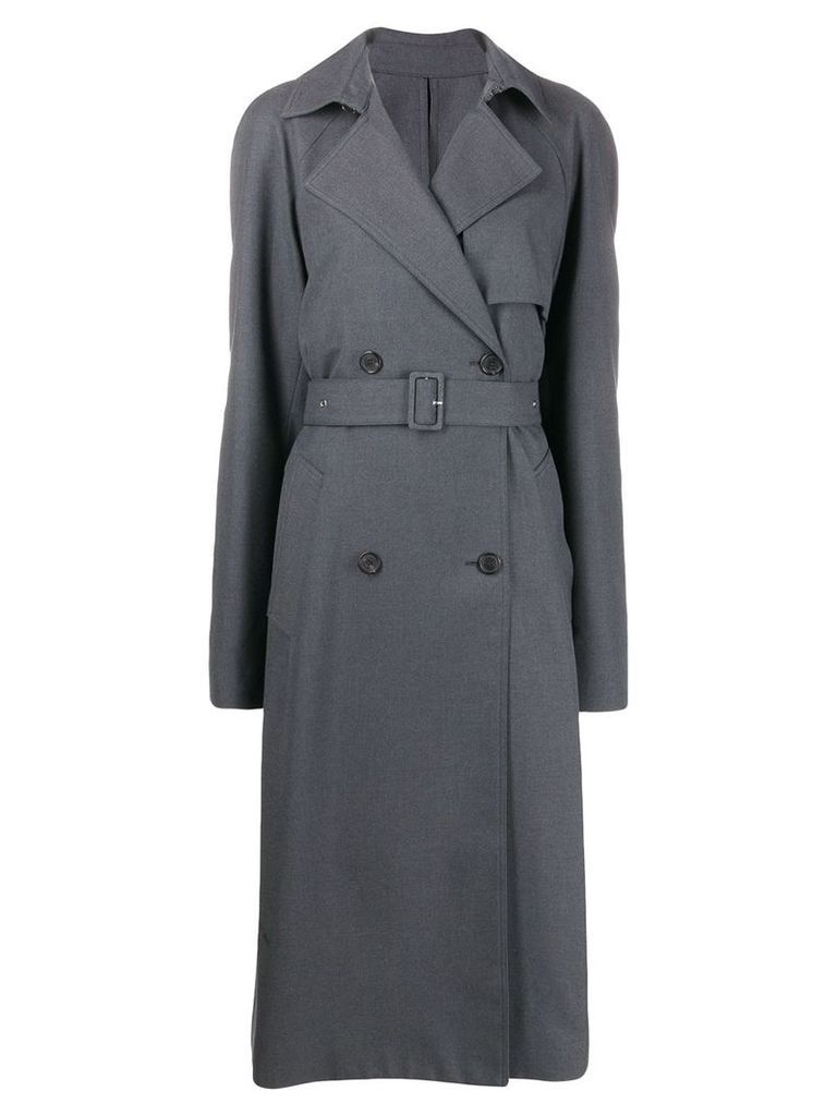 Rokh double breasted trench coat - Grey