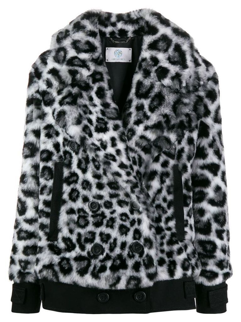 Alberta Ferretti leopard print jacket - Black