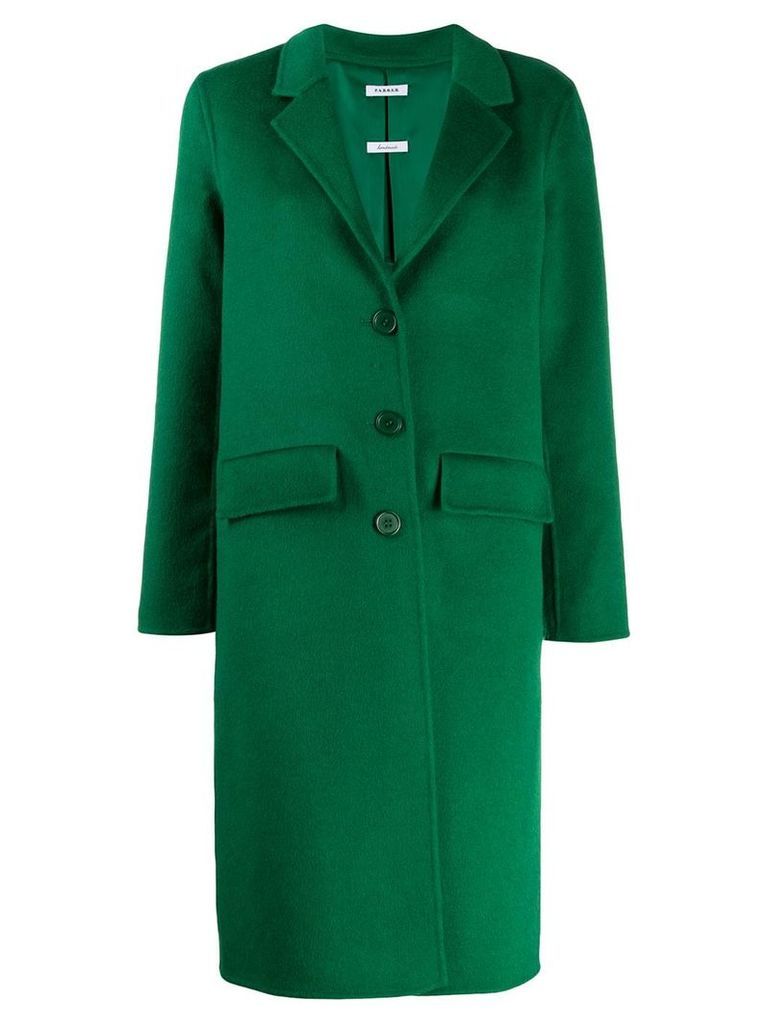 P.A.R.O.S.H. single-breasted fitted coat - Green