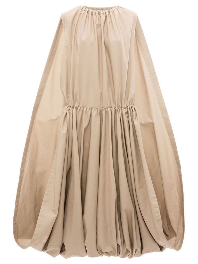 JW Anderson oversized cape dress - NEUTRALS