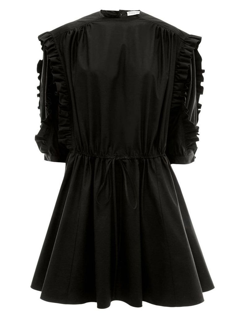 JW Anderson Frilled short dress - Black