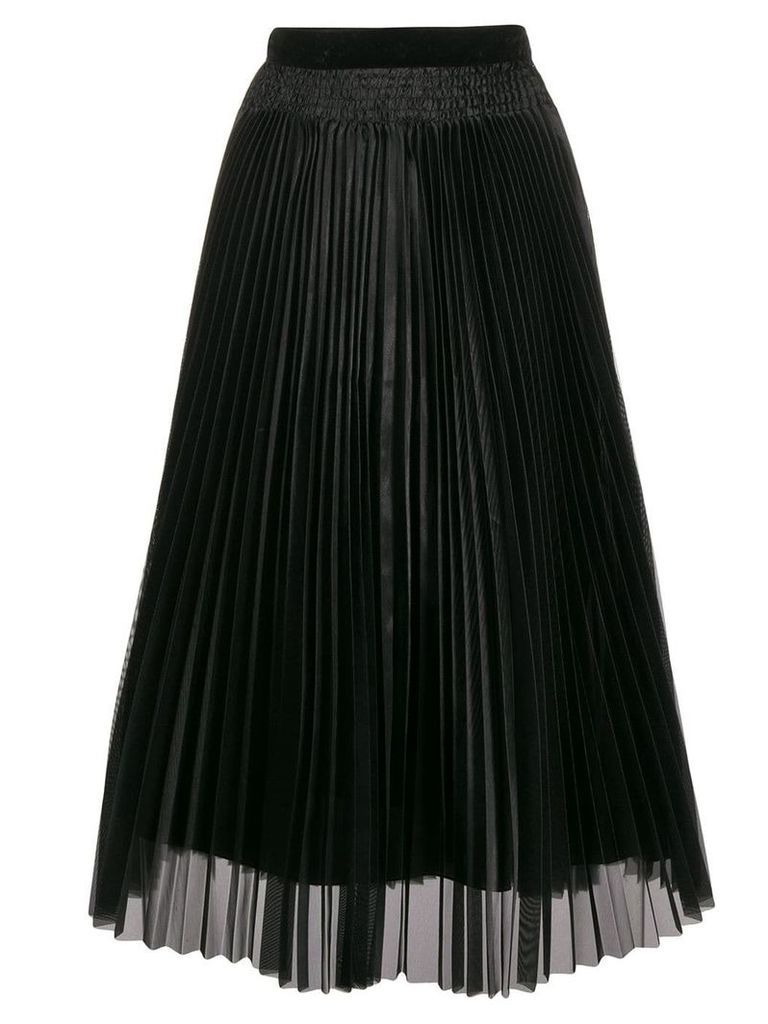 Forte Forte high-waisted pleated skirt - Black