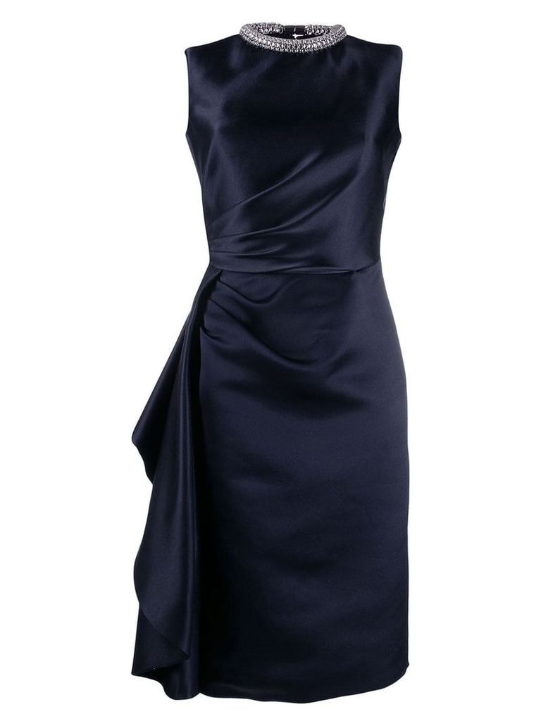 Alexander McQueen crystal embellished dress - Blue