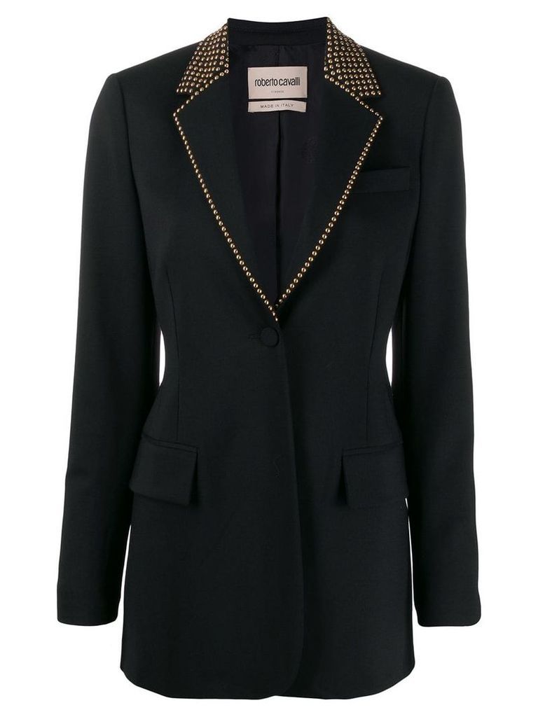 Roberto Cavalli studded tailored blazer - Black
