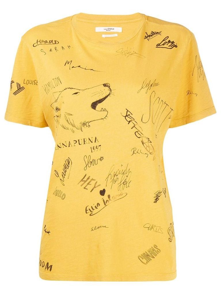Isabel Marant Étoile Zewel T-shirt - Yellow