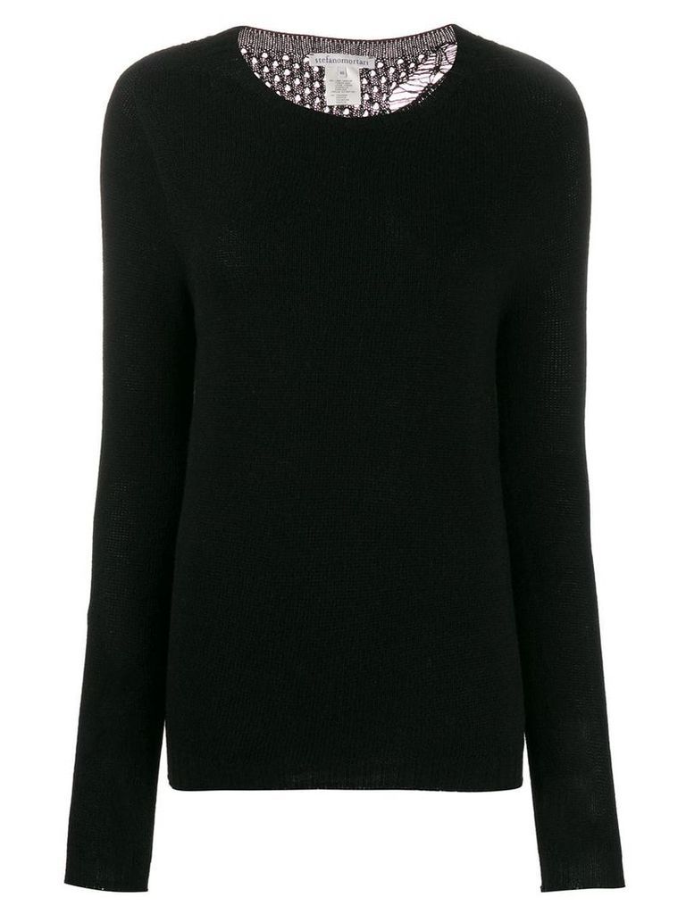 Stefano Mortari long-sleeve fitted sweater - Black