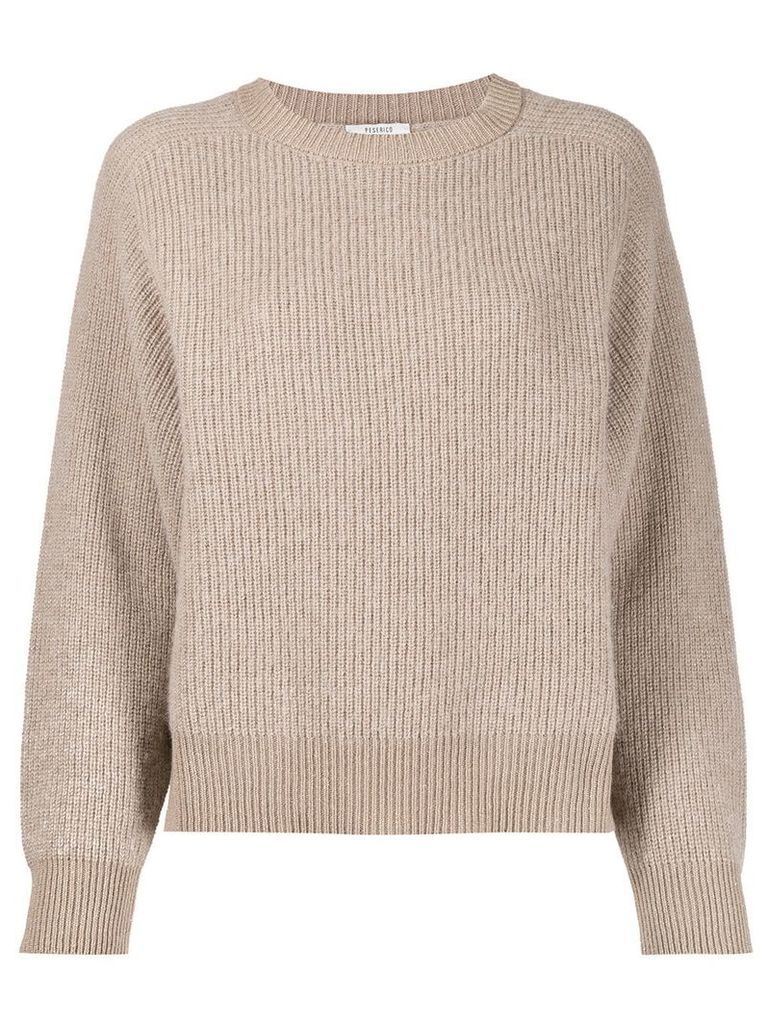 Peserico ribbed jumper - Neutrals