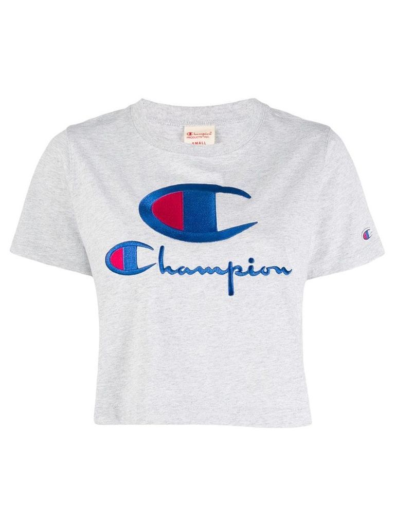 Champion embroidered logo T-shirt - Grey