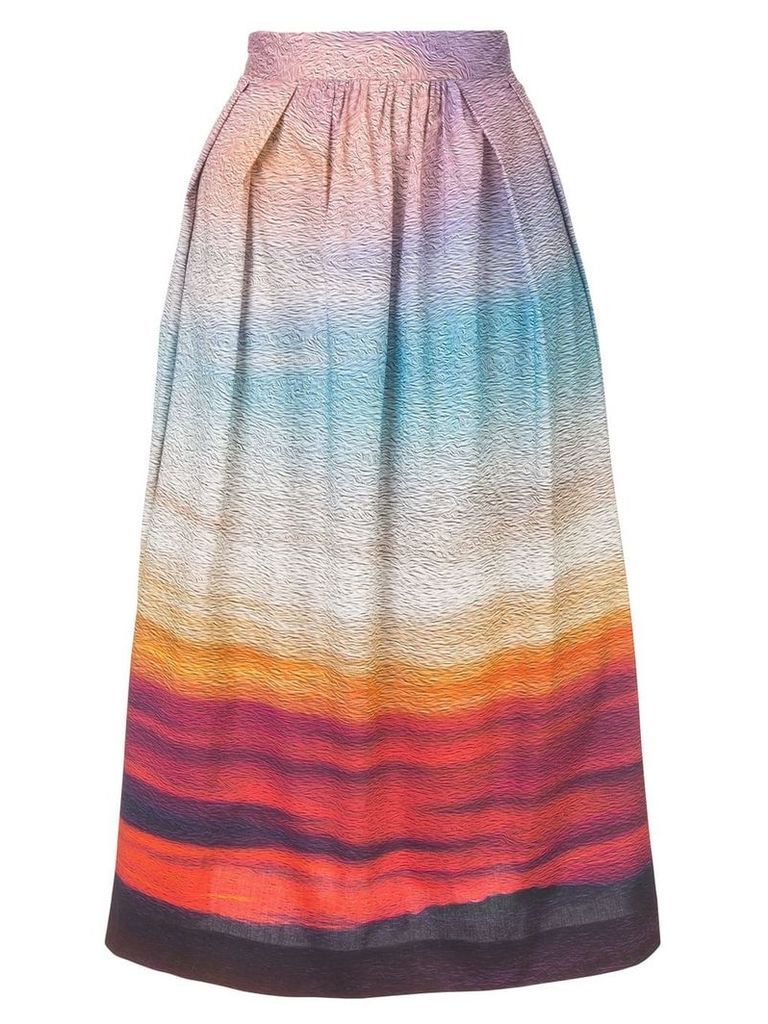 Mary Katrantzou gradient A-line skirt - Multicolour